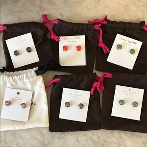 Kate Spade Colorful Stud Earrings Collection